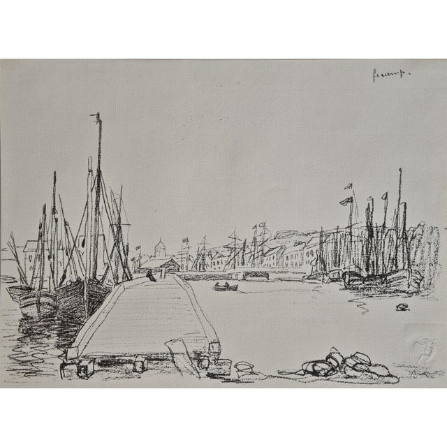 Claude Monet, Inner Harbor of Fécamp, 1918, Paper For Sale - Image 10 of 10