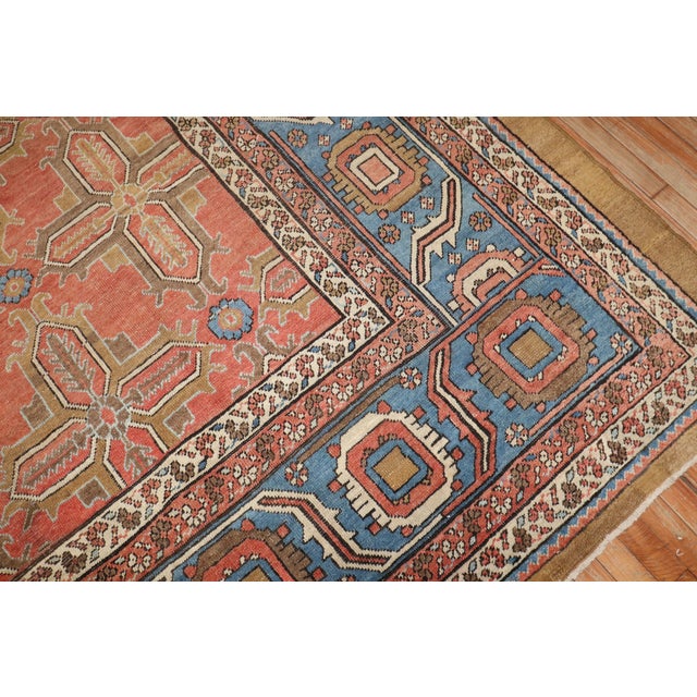 Zabihi Collection Antique Persian Bakshaish Rug - 12'4" x 14'7" For Sale - Image 4 of 12