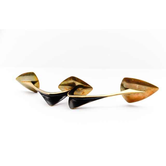 Brass Candleholder by Walter Bosse, Austria, 1950s For Sale - Image 6 of 7