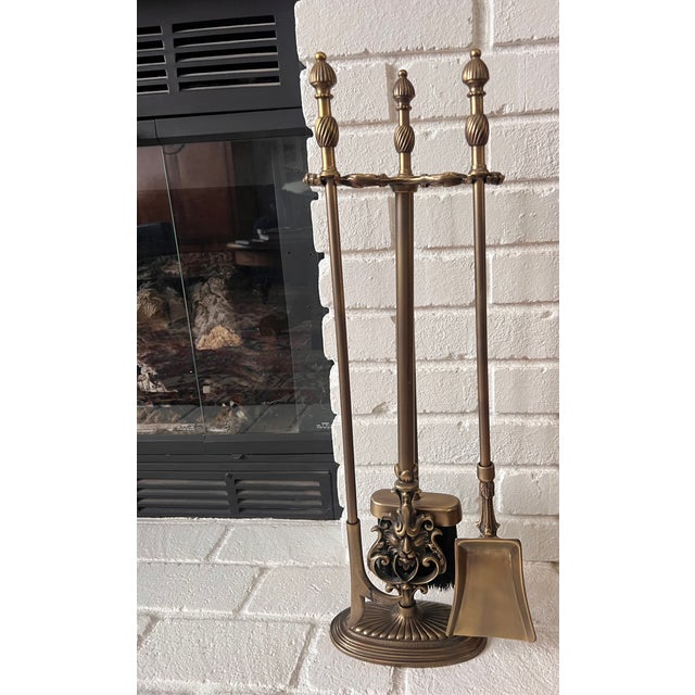 Craftsman Fireplace Tool Set From the Hearth Collection - The Tiffany Design For Sale - Image 11 of 12
