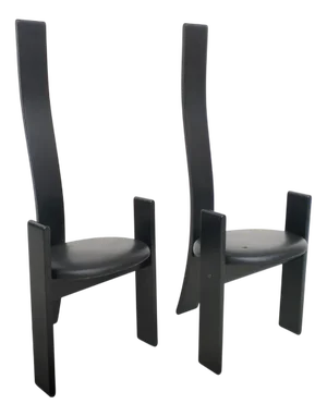 Golem Chairs attributed to Vico Magistretti for Poggi, 1960s, Set of 2 by Vico Magistretti, Set of 2