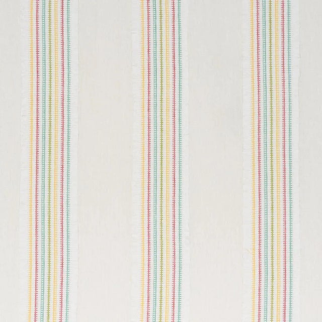 Contemporary Schumacher Tulum Casement Fabric In Mutli For Sale - Image 3 of 4