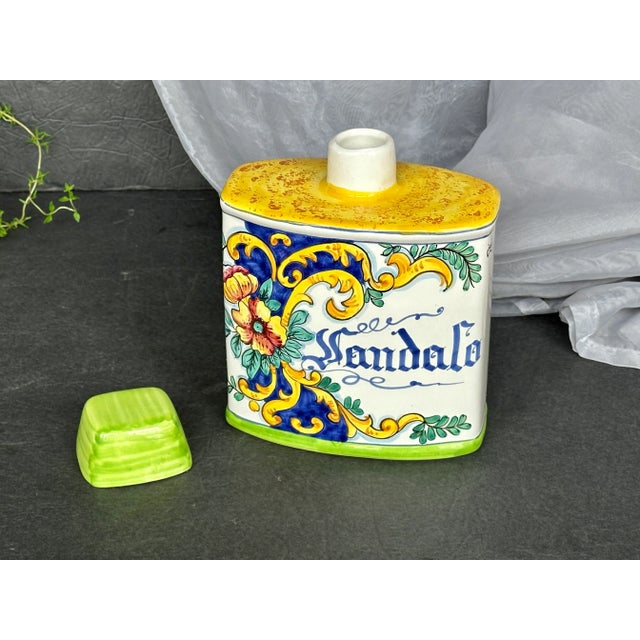 Vintage Montelupo Tuscany Italian Ceramic Pottery Jar For Sale In New York - Image 6 of 12