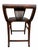 Vintage Campaign Style Saddle Bench Stool With Black Leather Seat & Nailhead Trim For Sale - Image 4 of 7