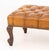 Victorian Style Leather Upholstered Mahogany Bench For Sale - Image 4 of 8