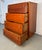 Brown Mid 20th Century Modern Cherry Highboy Dresser by Bassett, Attributed For Sale - Image 8 of 15