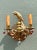 Metal Vintage Brass and Crystal Parrot Sconce For Sale - Image 7 of 12