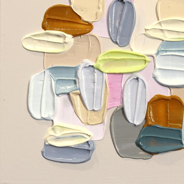 Where Edges Blur - Impasto Inspired Textural Acrylic Paint Abstract Original Artwork by Shiri Phillips For Sale - Image 4 of 9