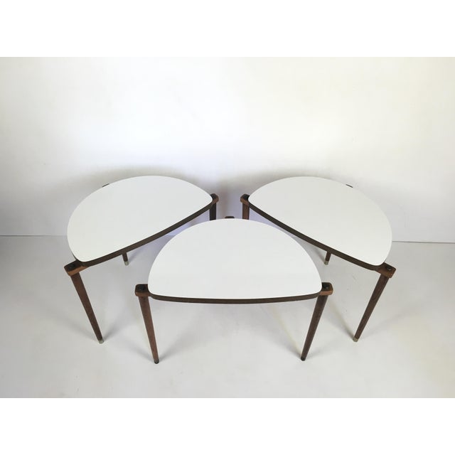 MidCentury Modern Nesting Tables Half Moon S/3 Chairish