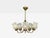 Swedish Modern, Pendant Light, Brass, Glass, Sweden, 1950s For Sale - Image 4 of 15