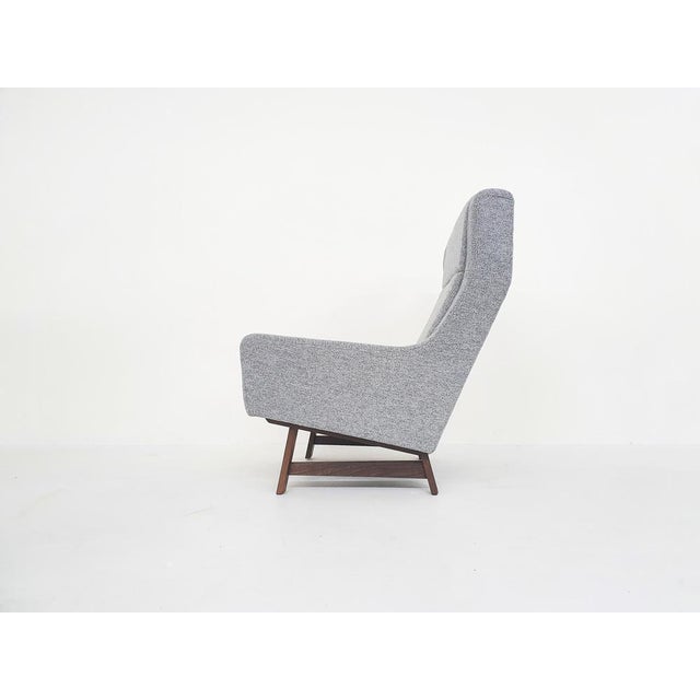 Gray Dutch Lounge Chairs with Wengé Feet, 1950s, Set of 2 For Sale - Image 8 of 18