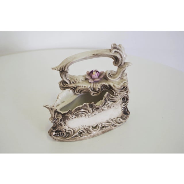 Ceramic Clothes Iron from Capodimonte, 1960s For Sale - Image 10 of 12