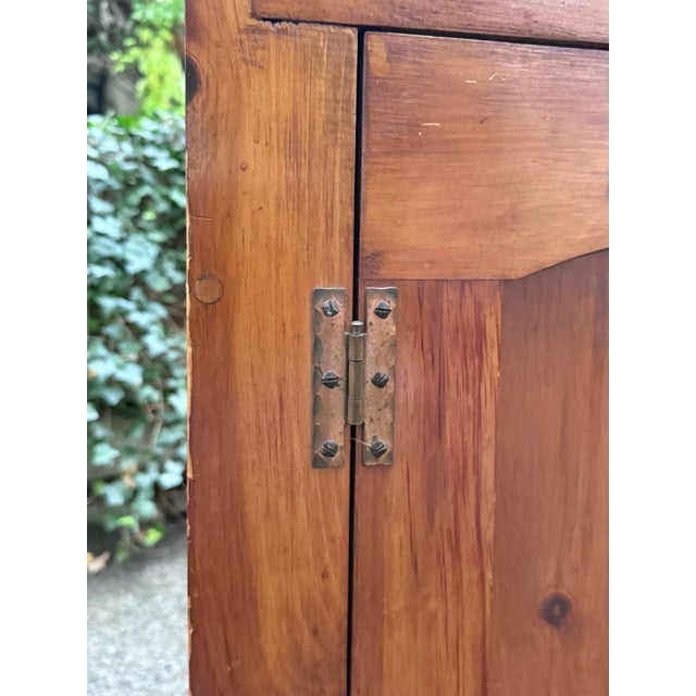 Wood Vintage Pine Farmhouse Country Drysink For Sale - Image 7 of 7