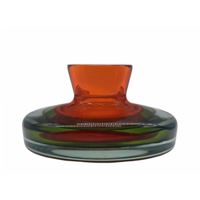 Mid-Century Modern Murano Glass Centrepiece Vase by Flavio Poli for Seguso, Italy, 1960s For Sale - Image 3 of 6