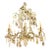 Large Italian Beaded Crystal Chandelier For Sale