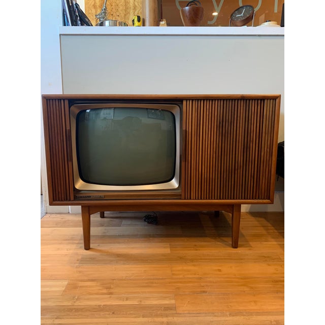 Kipp Stewart for Drexel Declaration Tambour Door Tv Credenza