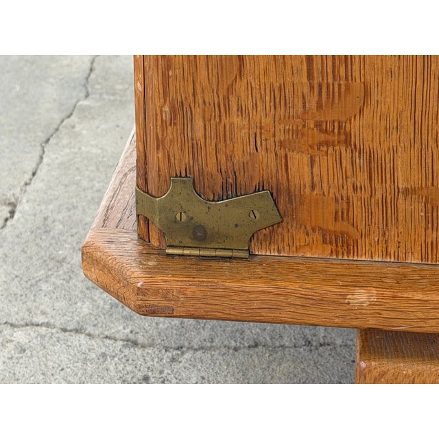 Scandinavian Modern Oak Chest from Henning Kjærnulf, Denmark, 1960s For Sale - Image 4 of 12