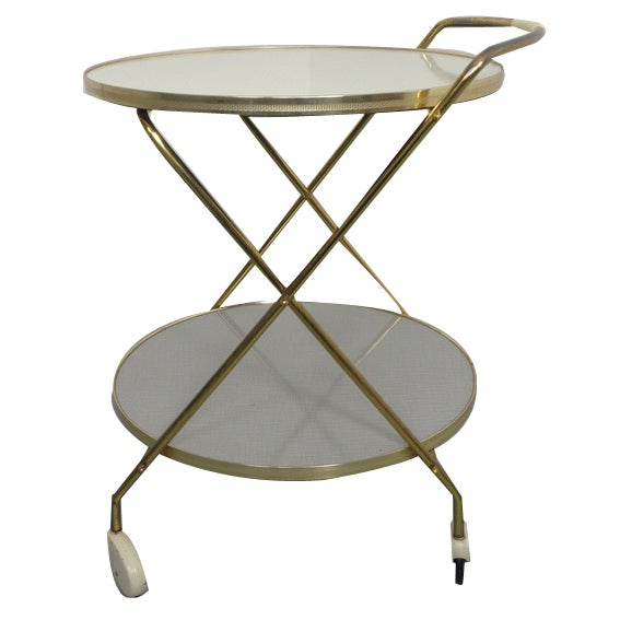 Mid-Century Serving Bar Cart, 1960s For Sale