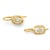 Mid 20th Century Gia 2.08 Carat Old Mine Cut Diamond Drop 18k Gold Earrings, A Pair For Sale - Image 4 of 8