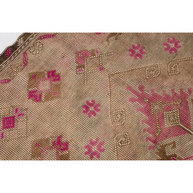Vintage Anatolian Wool Area Kilim For Sale - Image 6 of 10