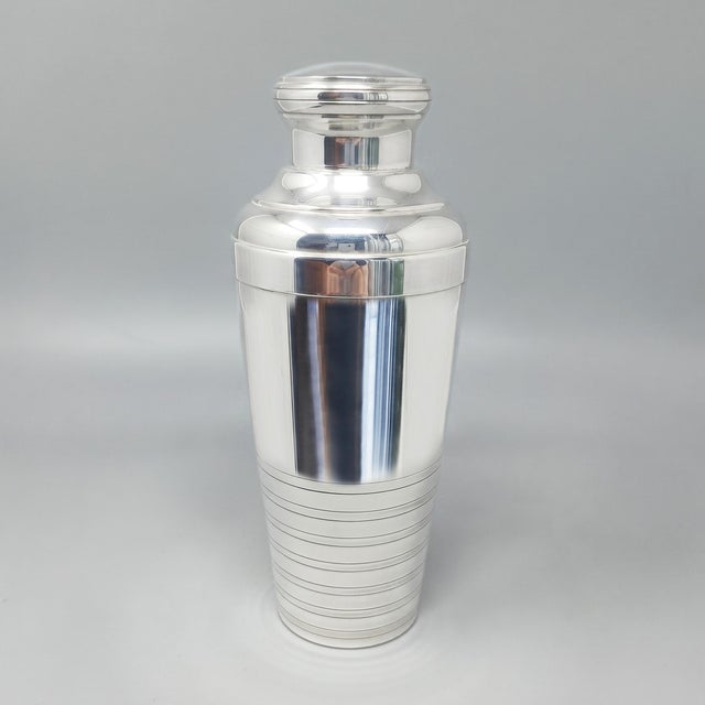Silver Vintage French Art Deco Silver Plated Cocktail Shaker, 1930s For Sale - Image 8 of 8