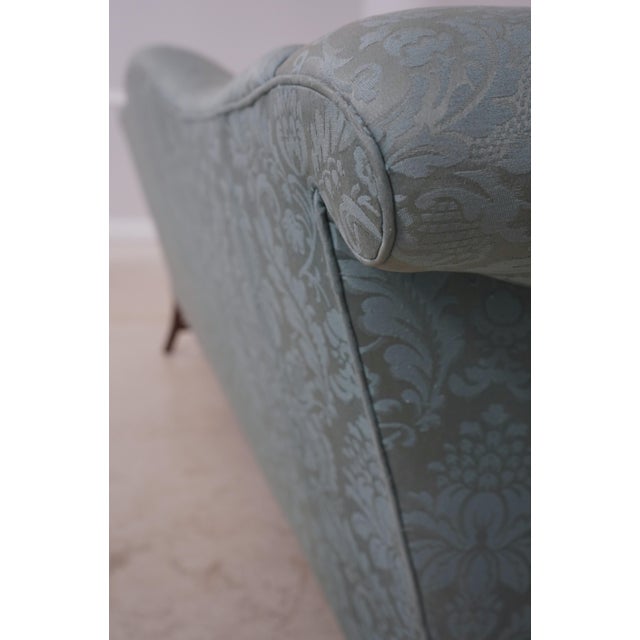 Hancock & Moore Damask Upholstered Chippendale Sofa For Sale - Image 14 of 18