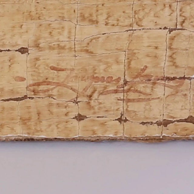 Black Oil Painting on Burlap of Lily Flowers For Sale - Image 8 of 9