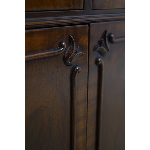 Vintage Cabinet Made Regency Marble Top Credenza For Sale - Image 13 of 18