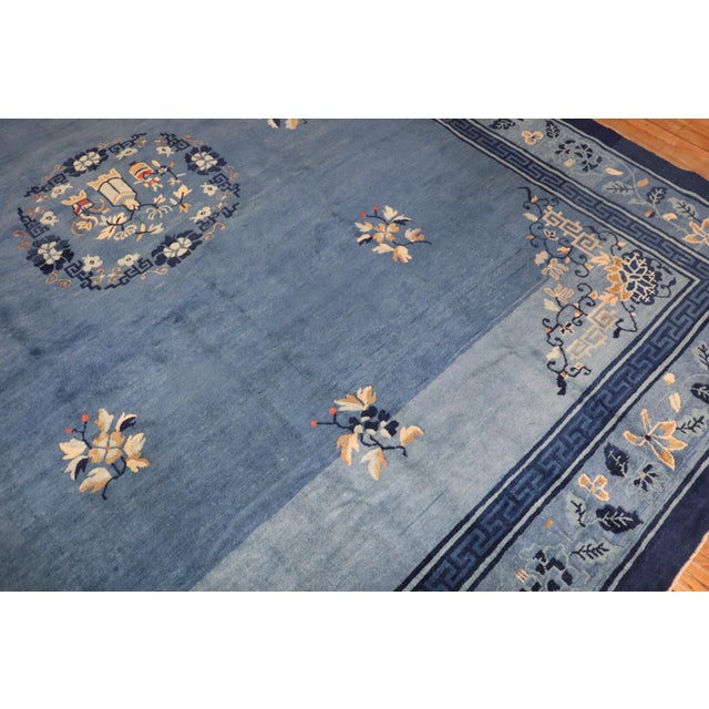 Early 20th Century Zabihi Collection Chinese Peking Room Rug - 9'1" x 11'8" For Sale - Image 10 of 11