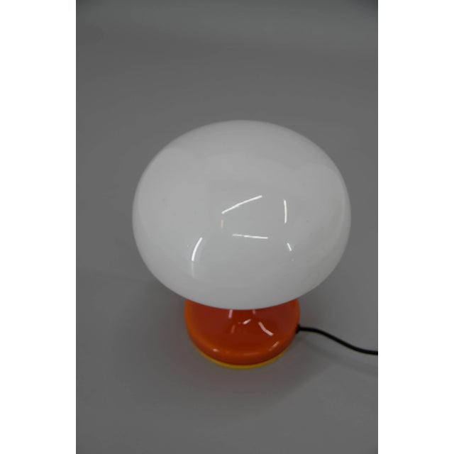 Glass Table Lamp by Valasske Mezirici, 1970s For Sale - Image 4 of 8
