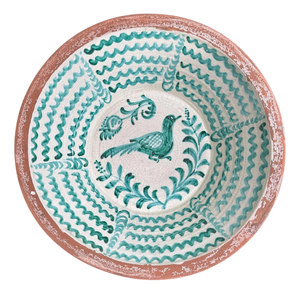 Large Spanish Fajalauza Ceramic Lebrillo Bowl