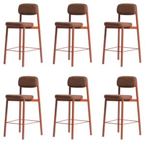 Brick Red Residence 65 Counter Chairs by Kann Design, Set of 6