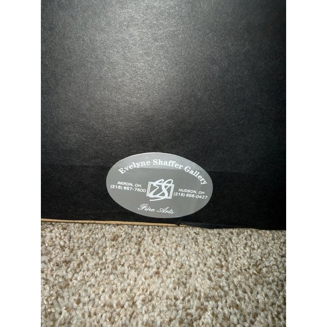 Aleah Koury Original Mixed Media Oil Painting 54” Gallery Framed For Sale - Image 4 of 5