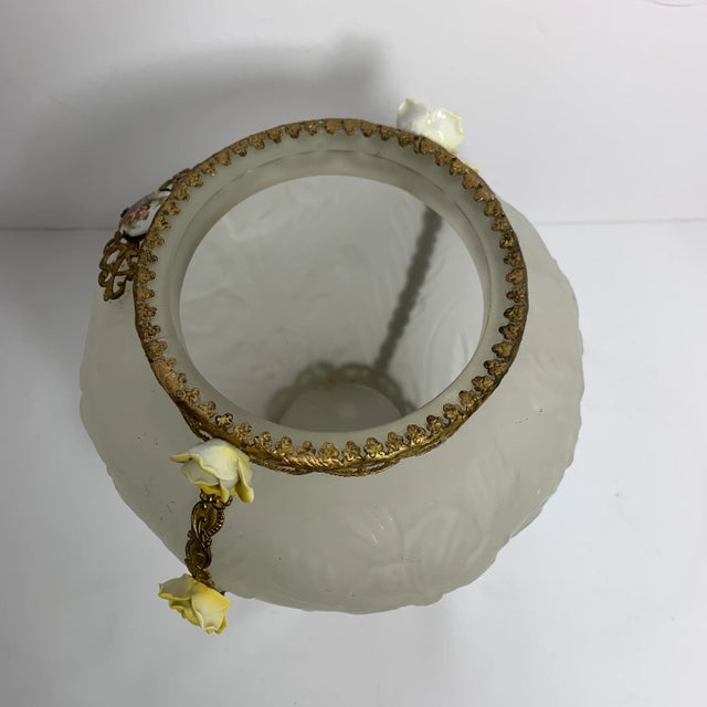 Metal Vintage Smoked Vase For Sale - Image 7 of 9