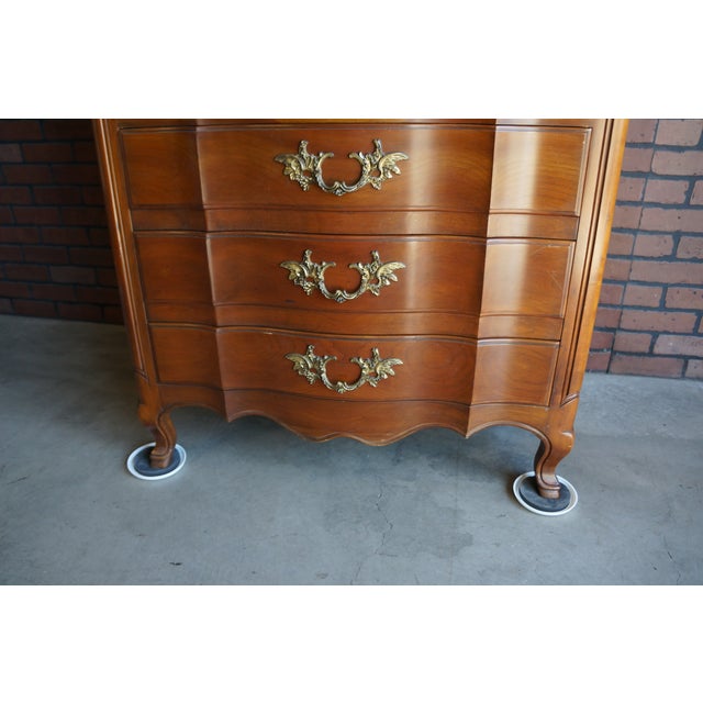 Late 20th Century Highboy Dresser ~ Secretary Desk For Sale - Image 5 of 12