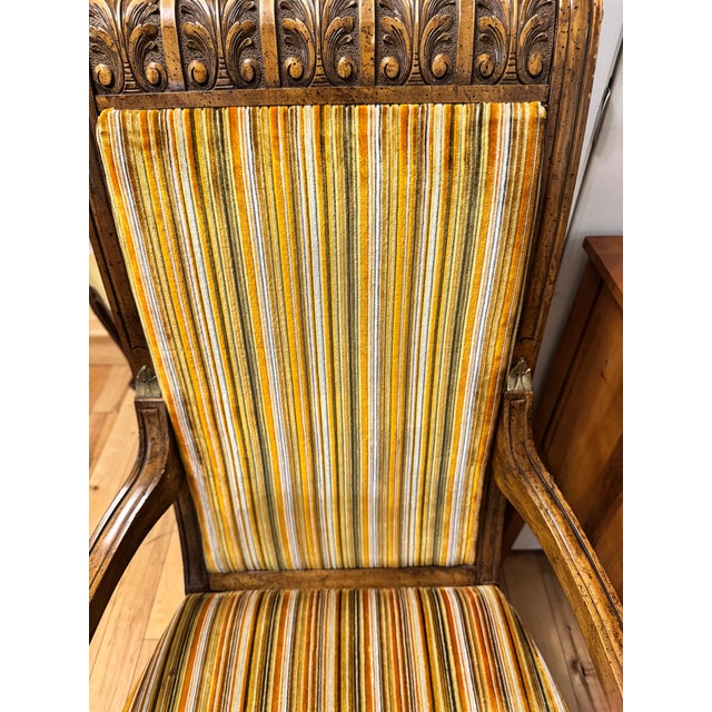 Vintage 1970s Weiman / Warren Lloyd Neoclassical Armchairs With Original Gold Hardware - A Pair For Sale - Image 11 of 14