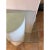 1980s Modernist Off-White Demi-Lune Plaster Double Pedestal Console Table With Glass Top For Sale - Image 9 of 12