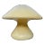 1960s Mid Century Modern Italian Murano Glass Style Mushroom Table Lamp For Sale