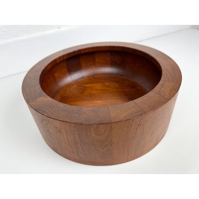 Wood Teak Serving Bowl by Jens Quistgaard for Dansk For Sale - Image 7 of 11