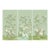 30"*60"/Panel, Handmade Aqua Green Chinoiserie Wall Art, No Frame, Tea Paper For Sale