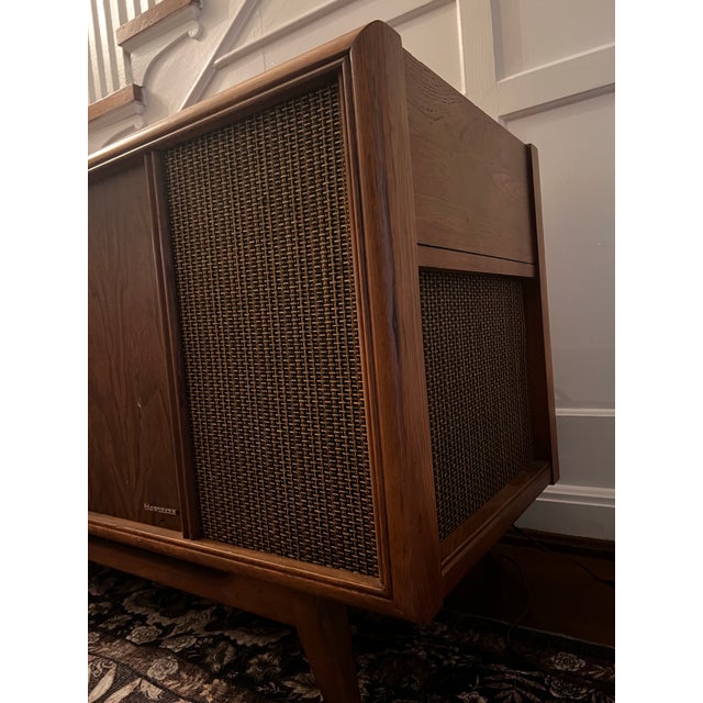 Brown 1960’s McM Astroso Sonic Stereo Console For Sale - Image 8 of 12
