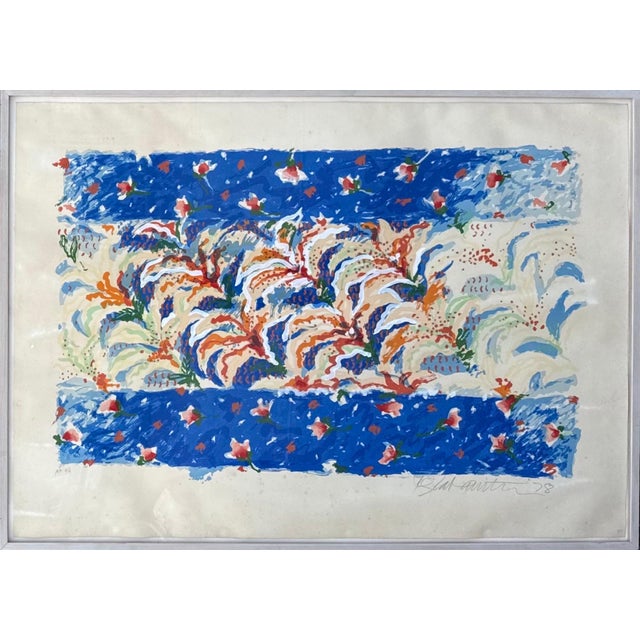 Robert Zakanitch, Huge Post Minimalist Pattern and Decoration Abstract Lithograph Robert Zakanitch, 1978 For Sale - Image 11 of 15