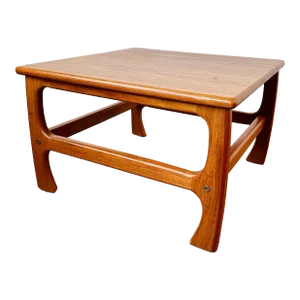Danish Modern Teak Square Coffee Table