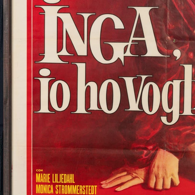 Vintage Italian Film Poster for Inga, 1971 For Sale - Image 6 of 18