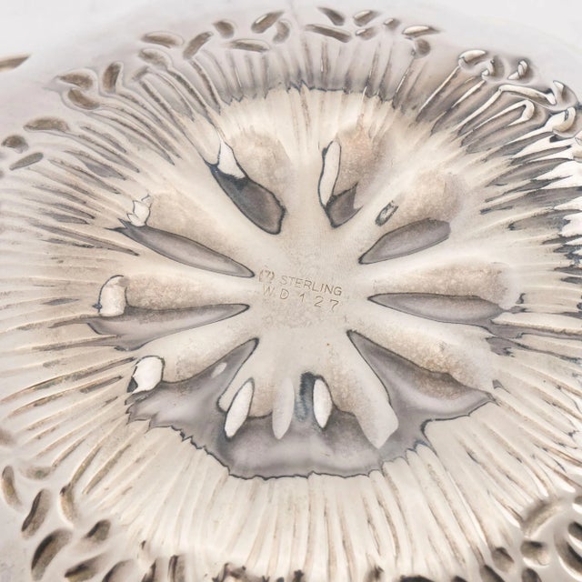 Hand Hammered Sterling Silver Bowl by Meriden Britannia Co (1893) For Sale In Chicago - Image 6 of 8