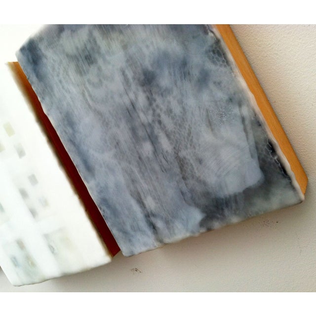 Abstract Paul Rinaldi Encaustic Diptych Paintings For Sale - Image 3 of 5