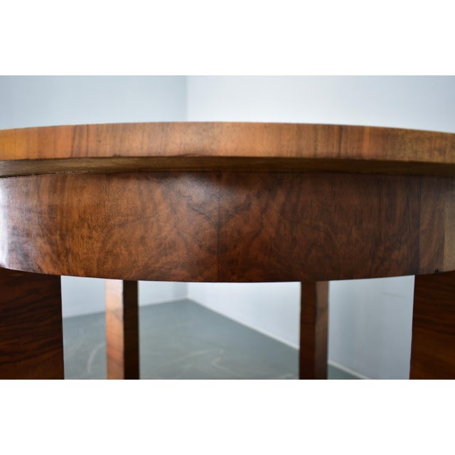 Art Deco Round Table in Wood and Veneer, 1930s For Sale - Image 13 of 18