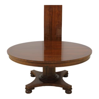 Ralph Lauren 64 Inch Round Mahogany Dining Room Table For Sale
