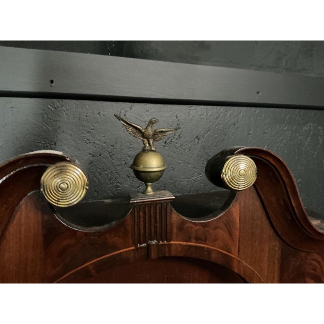 Early 19th Century Georgian Mahogany Cased Rolling Moon Clock, 1800 For Sale - Image 5 of 7