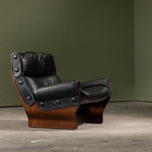 Osvaldo Borsani Set of Canada Armchair and Ottoman by Osvaldo Borsani for Tecno, Italy, 1965 For Sale - Image 4 of 10